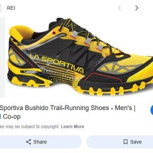 La Sportiva Bushido Yellow and Black Trail Running Shoes
